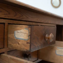 Pamono Brass and Oak Counter, 1930><noscript><img width=