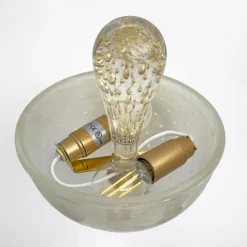 Online Pamono Brass and Pulegoso Murano Glass Sconces attributed to Barovier & Toso, 1990, Set of 2