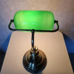 Pamono Brass Bank Lamp, 1980s><noscript><img width=