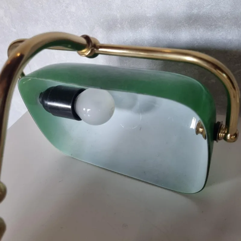 Pamono Brass Bank Lamp, 1980s> Table Lamps