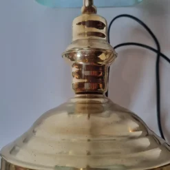 Pamono Brass Bank Lamp, 1980s><noscript><img width=