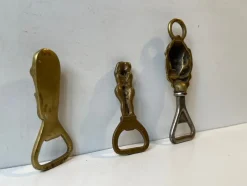 Outlet Pamono Brass Bottle Cap Openers, 1920s, Set of 3