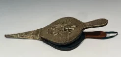 Pamono Brass Chimney Bellows with Woman Motif, 1890s><noscript><img width=