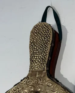 Pamono Brass Chimney Bellows with Woman Motif, 1890s><noscript><img width=