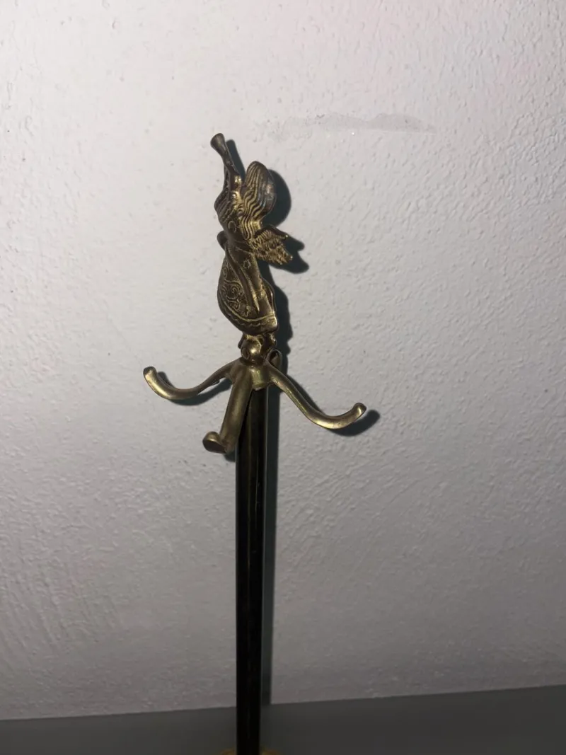 Sale Pamono Brass Crown Support, 1950s