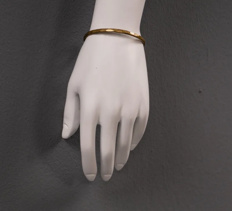 Pamono Brass Cuff Bracelet with Circles, 1980s> Bracelets