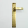 Clearance Pamono Brass Door Handles by Otto Wagner, 1950s, Set of 12
