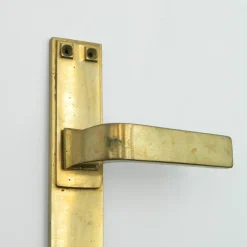 Clearance Pamono Brass Door Handles by Otto Wagner, 1950s, Set of 12