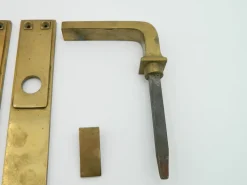 Clearance Pamono Brass Door Handles by Otto Wagner, 1950s, Set of 12