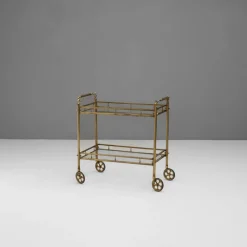 Clearance Pamono Brass Drinks Trolley, 1930s