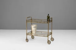 Clearance Pamono Brass Drinks Trolley, 1930s