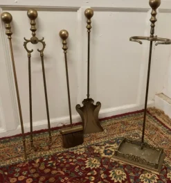 Outlet Pamono Brass Fireside Companion Tools, 1880s, Set of 3