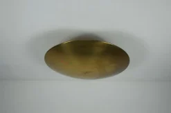 Pamono Brass Flush Mount by Florian Schulz, 1960s> Ceiling Lights