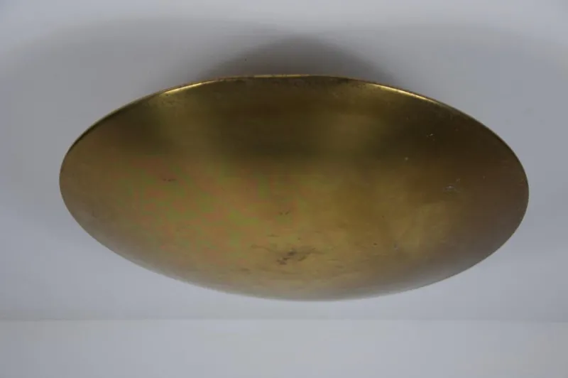Pamono Brass Flush Mount by Florian Schulz, 1960s> Ceiling Lights