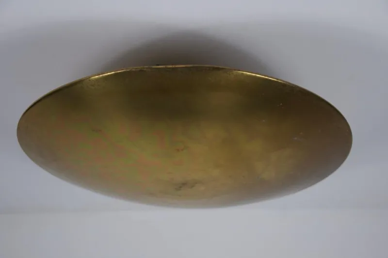 Pamono Brass Flush Mount by Florian Schulz, 1960s> Ceiling Lights
