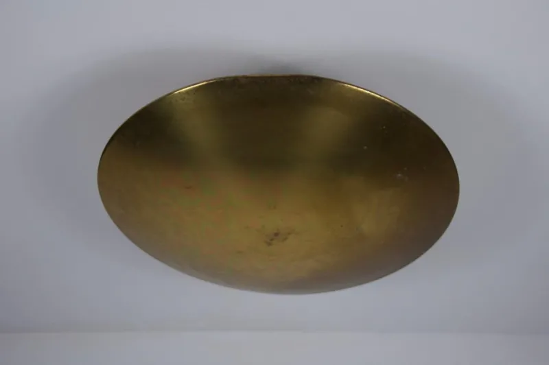 Pamono Brass Flush Mount by Florian Schulz, 1960s> Ceiling Lights