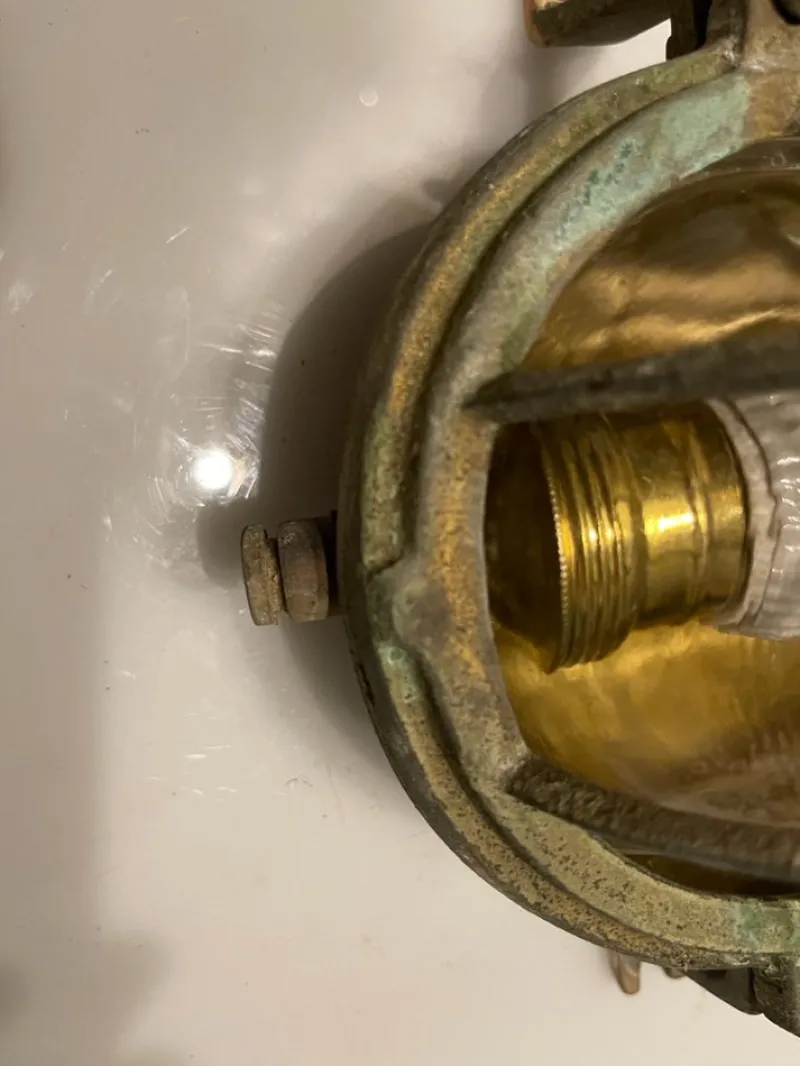 Pamono Brass Garden Nautical Sconces, 1940s, Set of 5> Garden Lighting