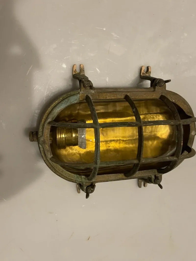 Pamono Brass Garden Nautical Sconces, 1940s, Set of 5> Garden Lighting