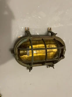 Pamono Brass Garden Nautical Sconces, 1940s, Set of 5><noscript><img width=