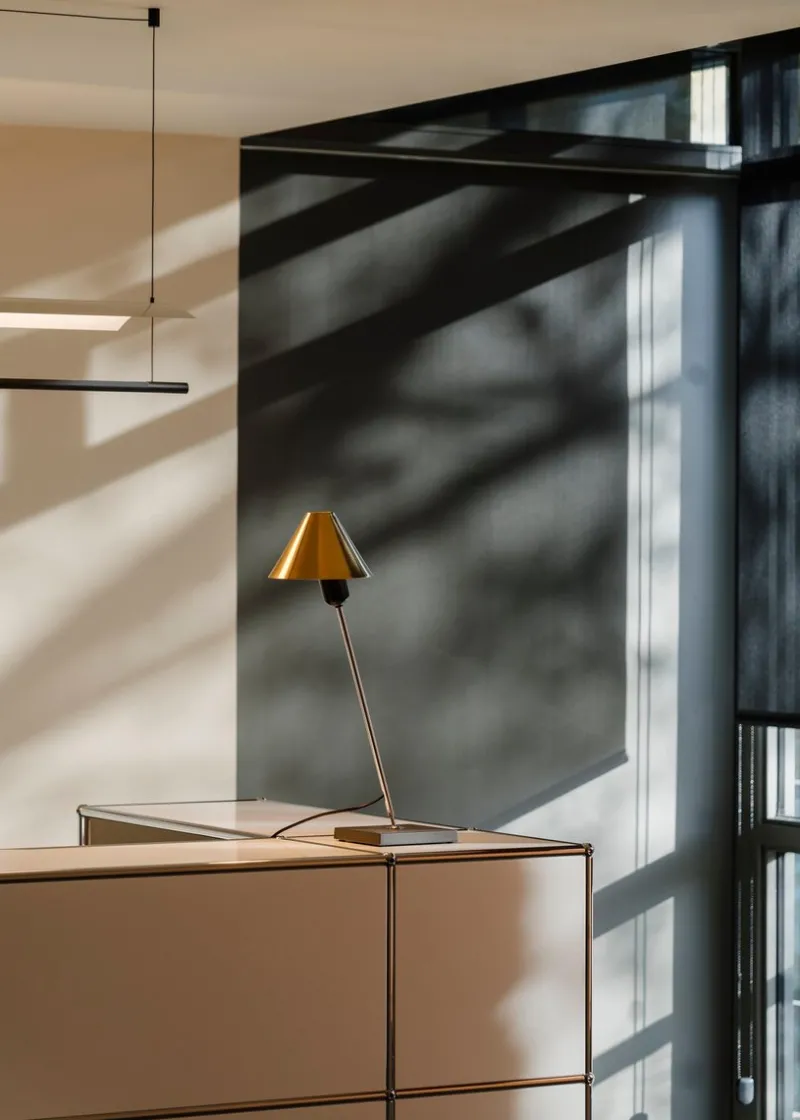 Hot Pamono Brass Gira Table Lamp by J.M. Massana