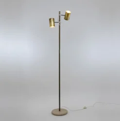 Discount Pamono Brass Giunco Floor Lamp by Fulvio Ferrari for Solka B, 1970s