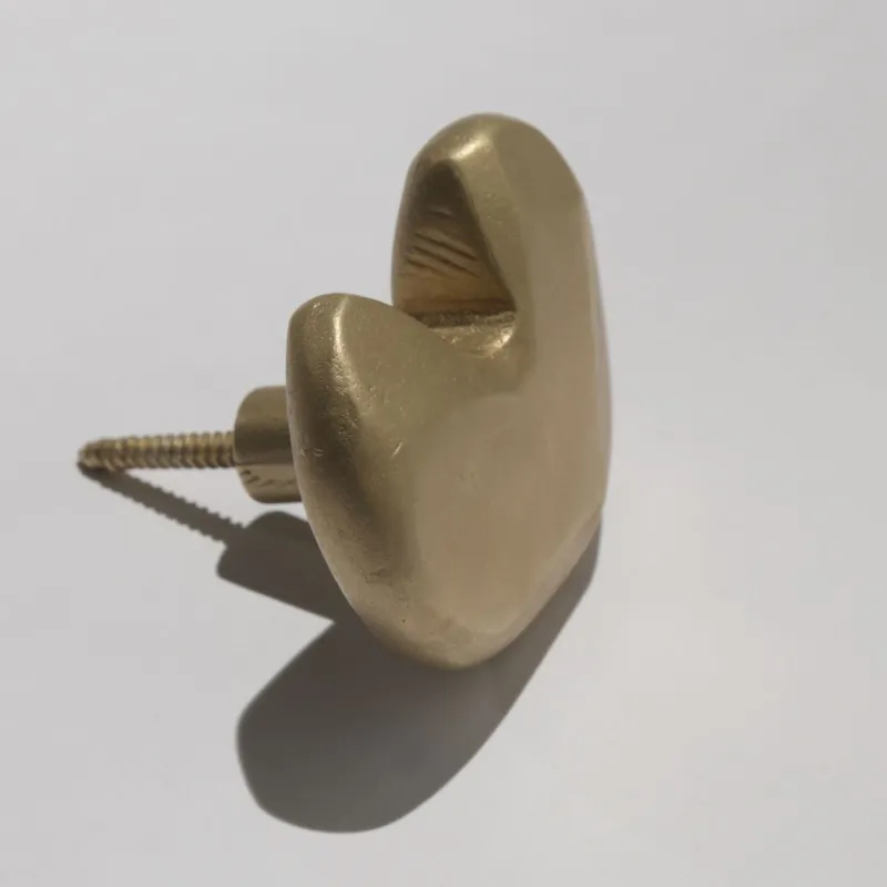 Clearance Pamono Brass Hardware Elemental Holds Smile Hook or Handle by Noah Spencer for Fort Makers, 2019