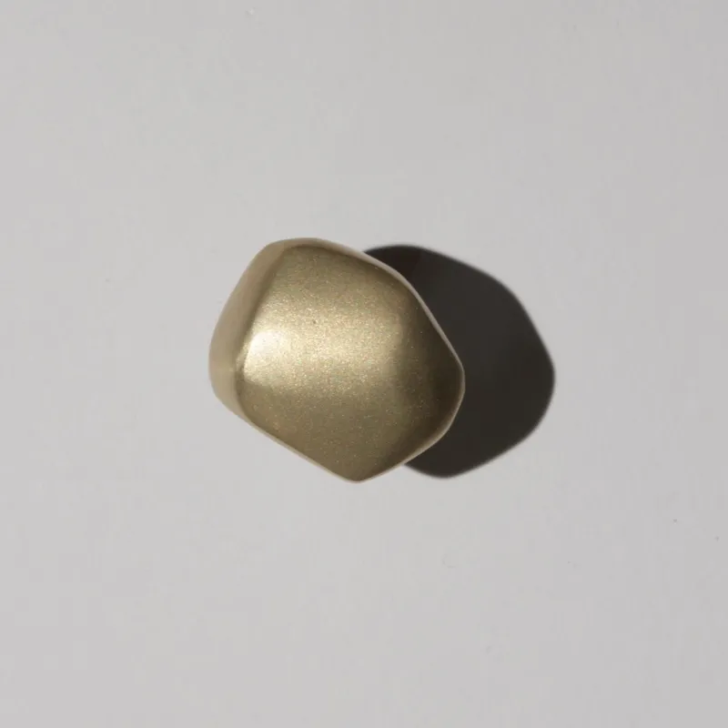 Pamono Brass Hardware Elemental Holds Pebble Hook or Handle by Noah Spencer for Fort Makers, 2019> Racks, Hooks & Valets