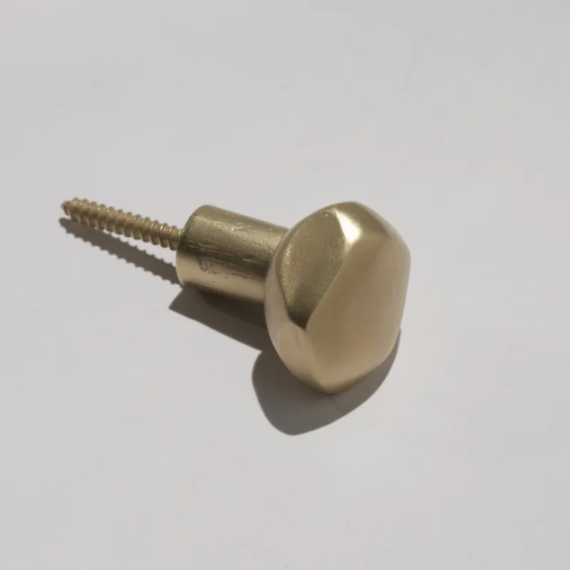 Pamono Brass Hardware Elemental Holds Pebble Hook or Handle by Noah Spencer for Fort Makers, 2019> Racks, Hooks & Valets