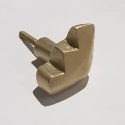 Pamono Brass Hardware Elemental Holds Steps Hook or Handle by Noah Spencer for Fort Makers, 2019> Racks, Hooks & Valets