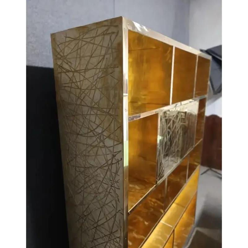 Pamono Brass Kitchen Pantry Bar by JustFurnituress Designer> Storage