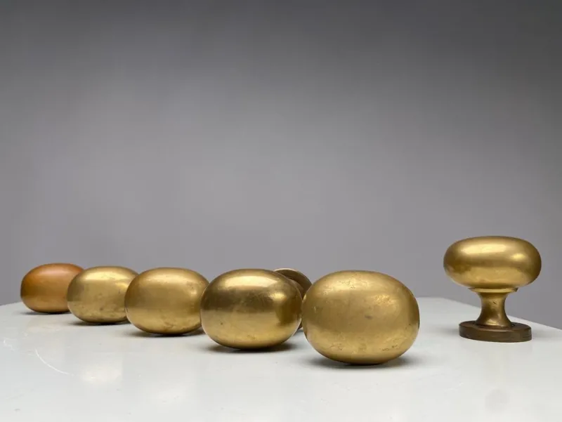 Hot Pamono Brass M3 Door Handles by Luigi Caccia Dominioni for Azucena, Italy, 1960s