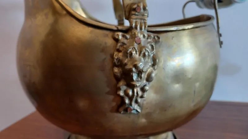 Pamono Brass Planters, 1950s-1960s, Set of 4> Planters And Jardiniere