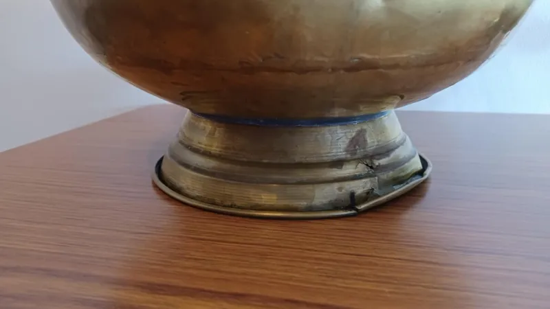 Pamono Brass Planters, 1950s-1960s, Set of 4> Planters And Jardiniere