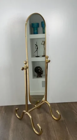 Sale Pamono Brass Psyche Mirror