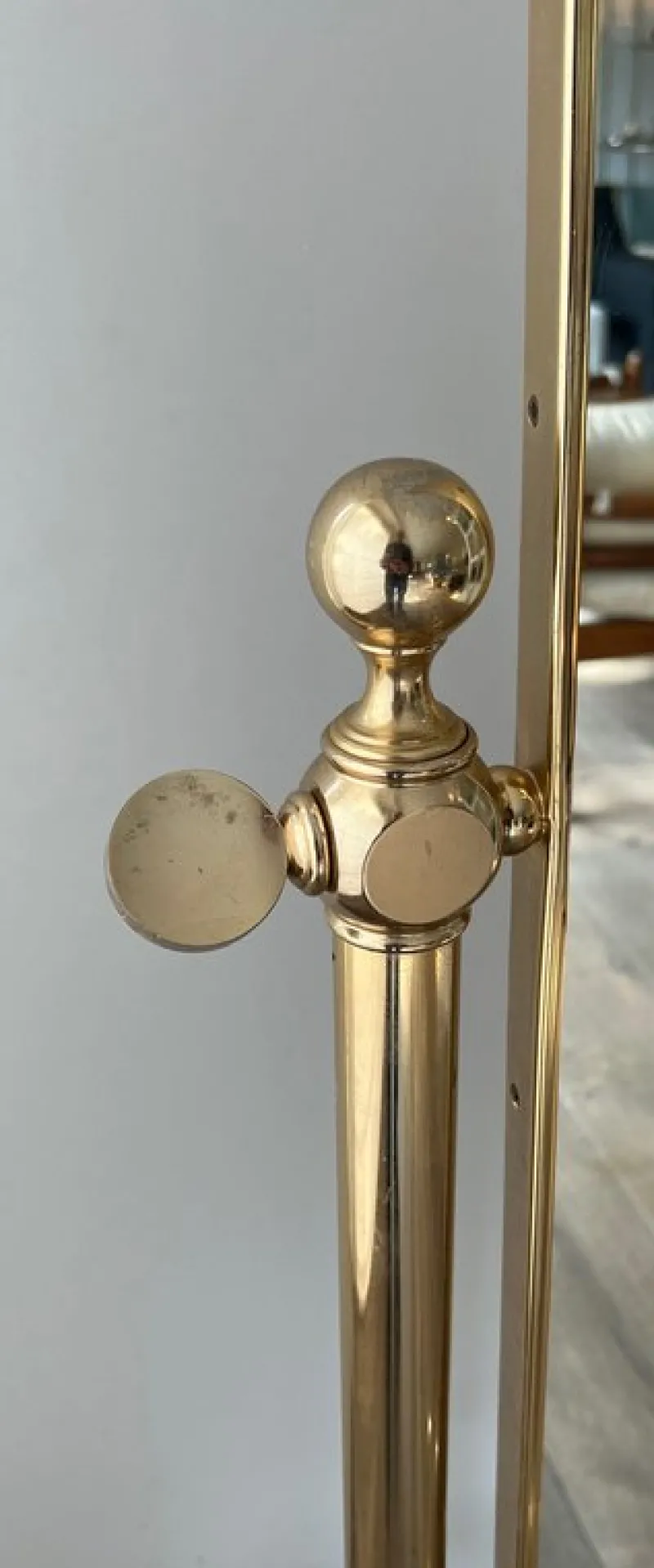 Sale Pamono Brass Psyche Mirror
