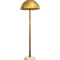 Clearance Pamono Brass Sculpted Art Deco Floor Lamp by Brajak Vitberg