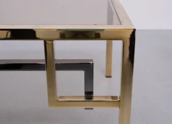 Sale Pamono Brass Square Side Tables from Belgo Chrome, 1970s, Set of 2