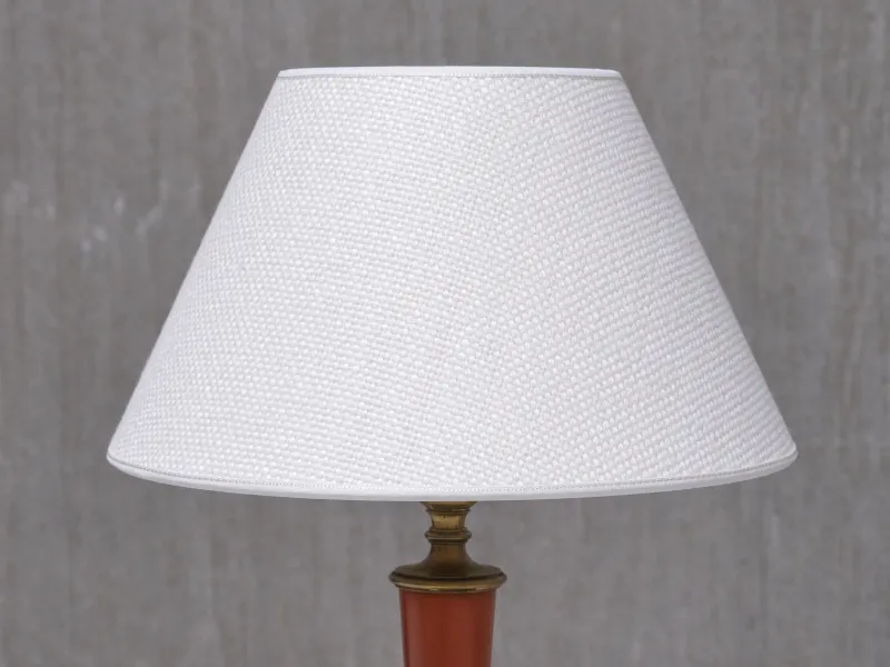 Pamono Brass Table Lamp with Linen Shade by Erik Tidstrand for Nordiska Kompaniet, Sweden, 1927> Table Lamps