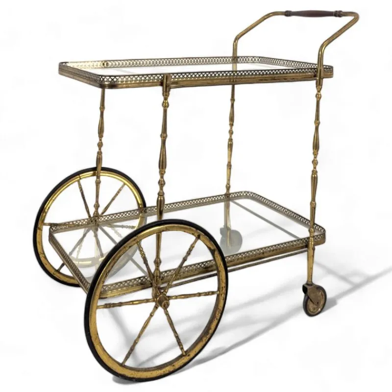 Pamono Brass Trolley from Maison Bagues> Serving Bar Carts & Trolleys