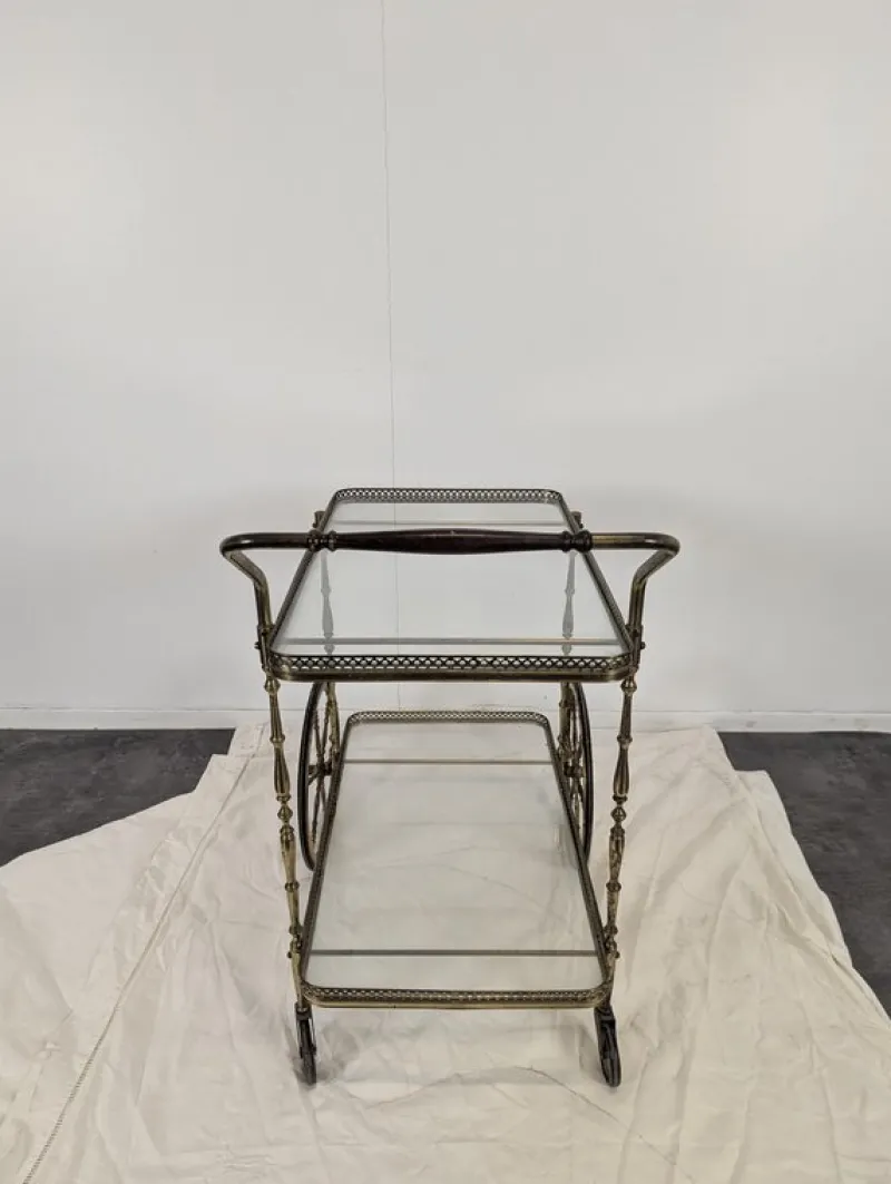 Pamono Brass Trolley from Maison Bagues> Serving Bar Carts & Trolleys