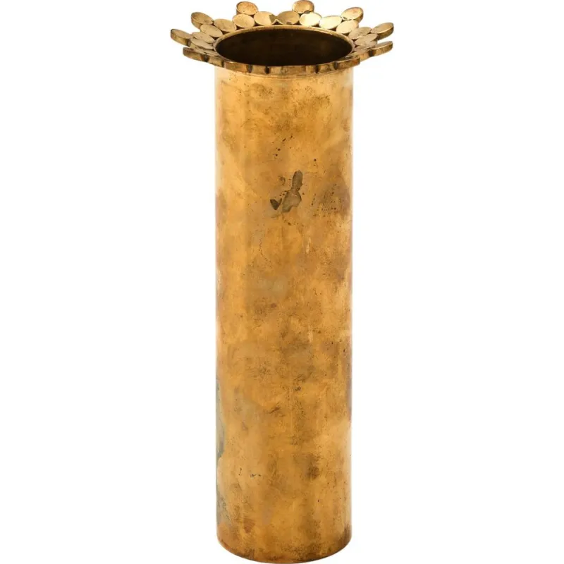Sale Pamono Brass Vase by Pierre Forsell, 1950s