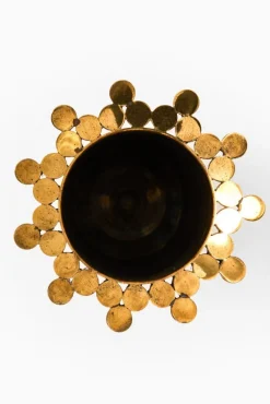 Sale Pamono Brass Vase by Pierre Forsell, 1950s
