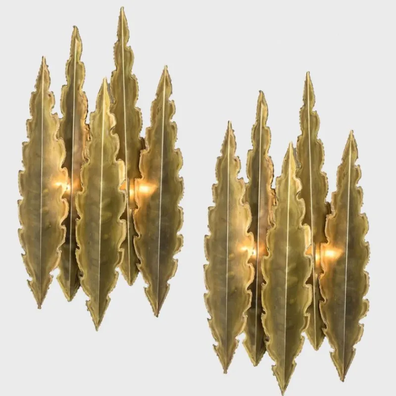 Pamono Brass Wall Sconces by Holm Sorensen, 1960, Set of 2> Wall Lights & Sconces