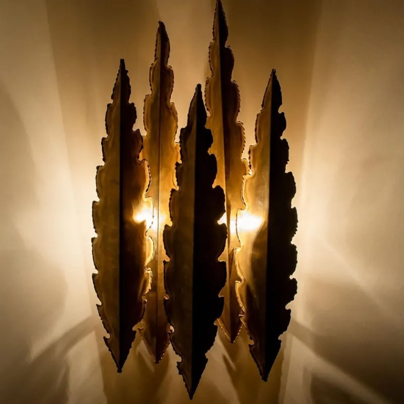 Pamono Brass Wall Sconces by Holm Sorensen, 1960, Set of 2> Wall Lights & Sconces