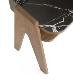 Pamono Bravero Walnut and Breccia Imperiale Glass Nightstand by Morica Design><noscript><img width=