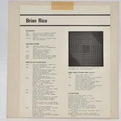 Pamono Brian Rice, Pop Art Screen Print, Geometric Radio, 1969><noscript><img width=