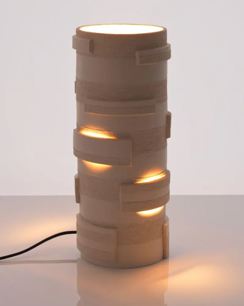 Pamono Bricks Ceramic Table Lamp by Katia Langeard> Table Lamps