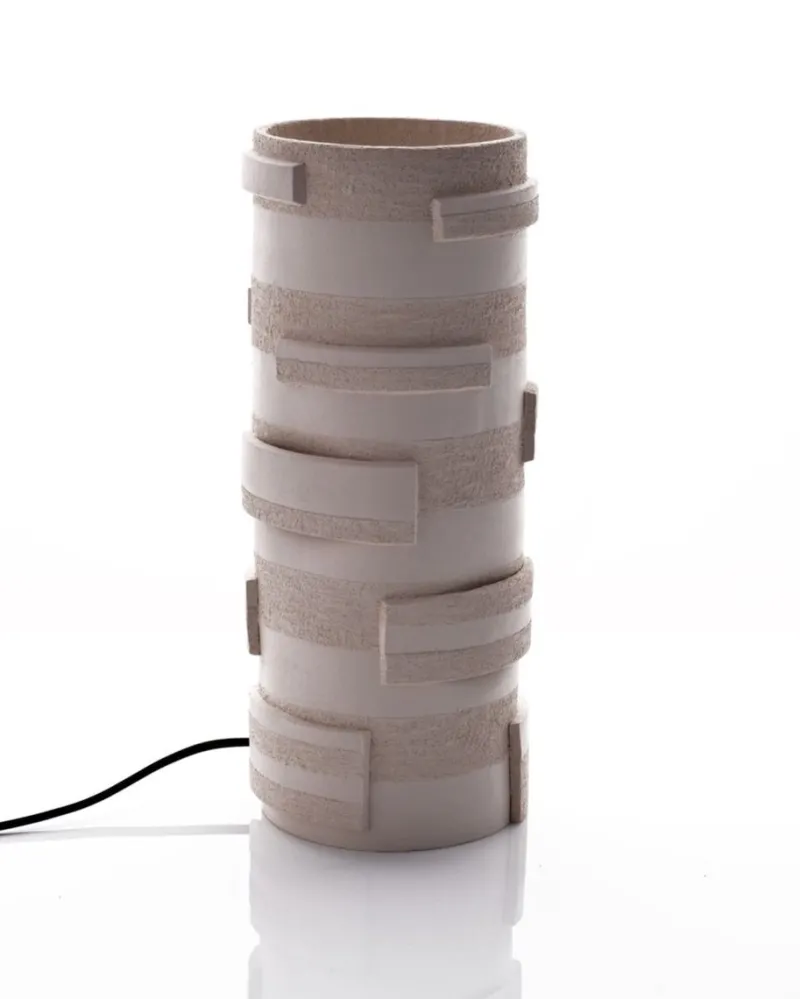 Pamono Bricks Ceramic Table Lamp by Katia Langeard> Table Lamps