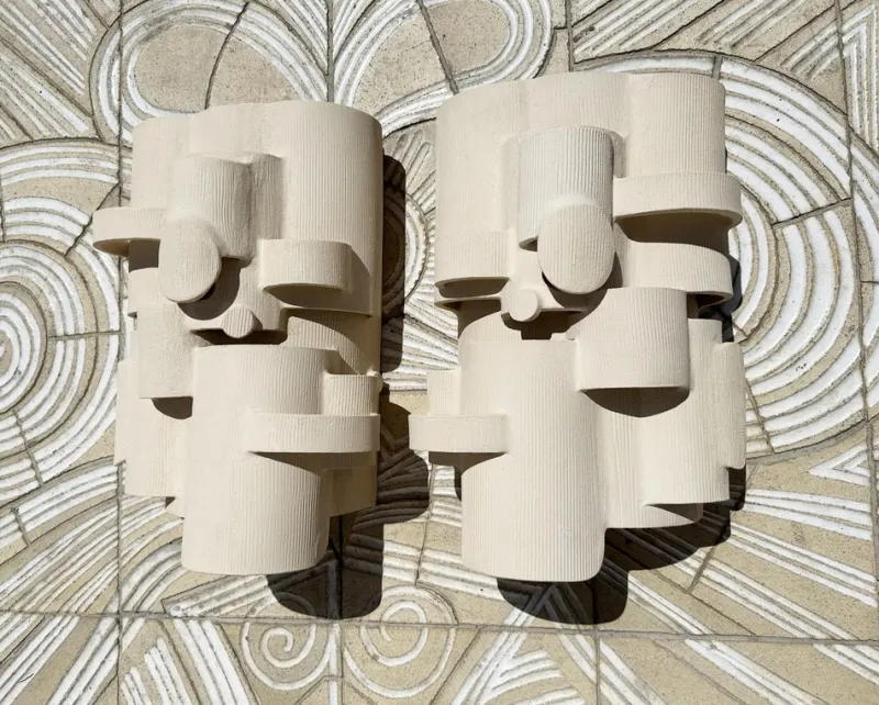 Pamono Bridge Wall Lamps by Olivia Cognet, Set of 2> Wall Lights & Sconces