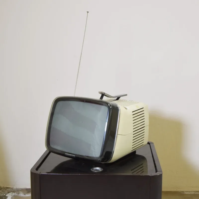 Pamono Brionvega Tv Algol 11 by Marco Zanuso Richard Sapper, 1960s> Electronics